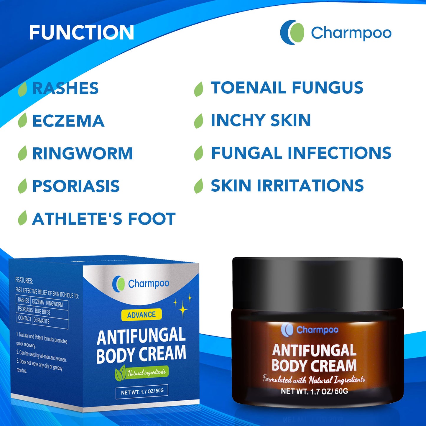 Advanced Anti-fungal Body Cream (30g, Can, 2 pack)